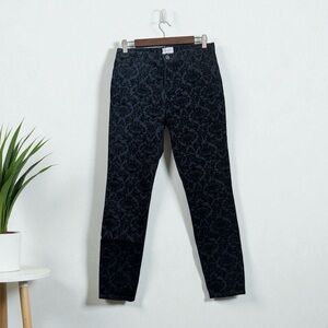 Place Girls Ajustable Waist Cotton Black and Blue Skinny Pants Size 16